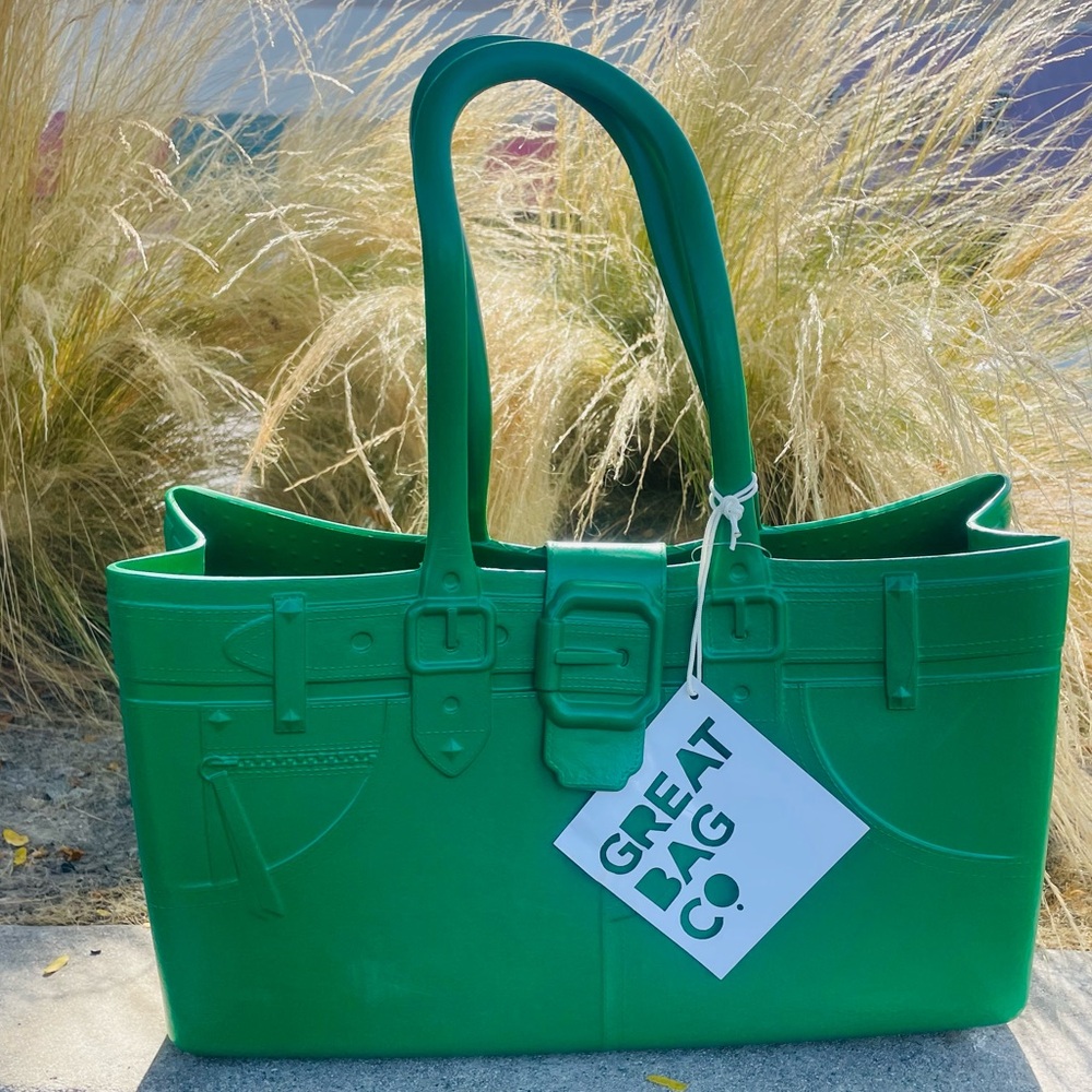GREAT BAG CO. Model M Emerald tote bag by Robert Verdi NWT- SOLD OUT